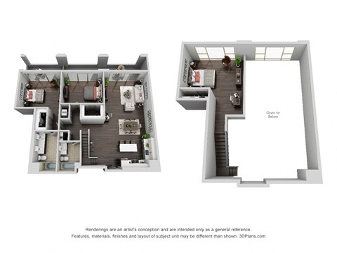 Floor plan for 2 beds, 1.5 baths, 1572 sqft